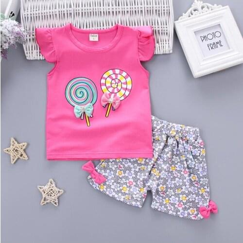 Summer Girl Clothes Fashion Girls Clothing Sets Plaid Sleeveless T-shirt +Lcae Skirt Casual 2PCS for girls 2-7Y