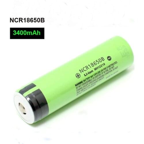 Shockli 18650 Lithium Rechargeable Battery 100% new Original NCR18650B 3.7v 3400mah 18650 battey For Torch batteries (NO PCB)