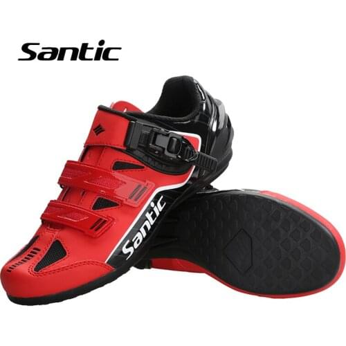 Santic Men Unlocked Cycling Shoes Rubber Anti-slip Shoes For Mountain Road Bike NEW Breathable Pro Bicycle Shoes Riding Sneakers