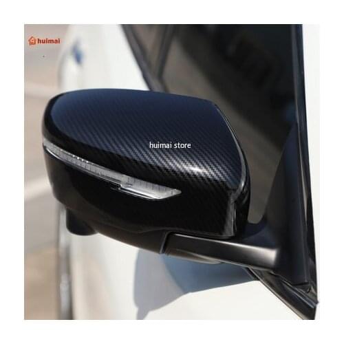 For Nissan X-Trail Rogue T33 2021 2022 carbonfiber Door Side Rearview Mirror Cover Trim Rear View Cap Overlay Molding Garnish