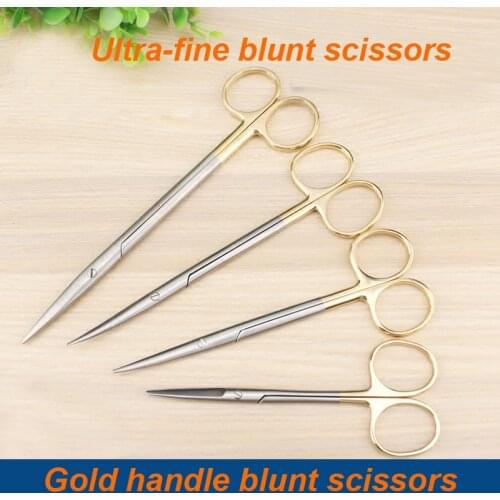 BeautyGold handle blunt scissors scissors nose plastic surgery scissors stainless steel instrument tool nasal cavity yelid tool