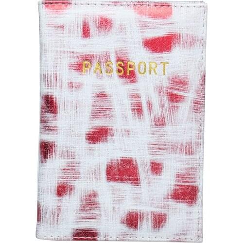 40PCS / LOT Creative PU Leather Passport Cover Sim Card Holder Multifunction Travel Accessories