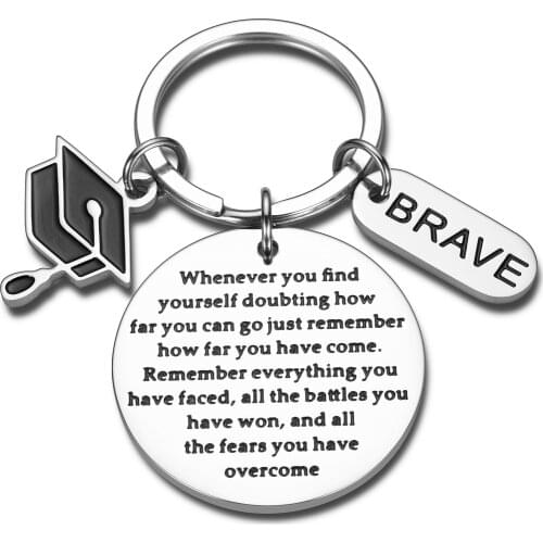 Encouragement Keychain Gifts for Daughter Son From Dad Mom To Adult Daughter Sweet Gifts for Girl Graduation Birthday Gifts