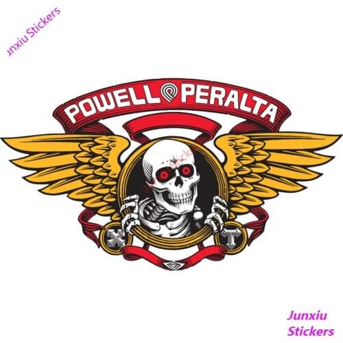 Fashion Brand Logo Skateboard Sticker-Old School Ripper-Black Bones Bumper Trunk Fuel Tank Racing Rally Decal Decor PVC15x7cm