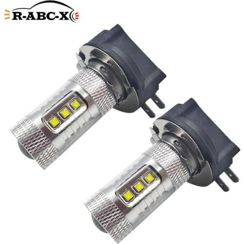 RUIANDSION 2 Pcs 2000Lm 16 C'REE Leds H11B H8B Car Headlight Fog Lamps Driving Light Bulb 10V-30V 12V 24V White 6000K 8W For KIA