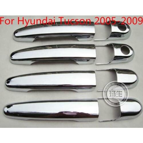 High-quality ABS Chrome Door Handle Cover For Hyundai Tucson 2005 2006 2007 2008 2009 Car-styling Car-covers