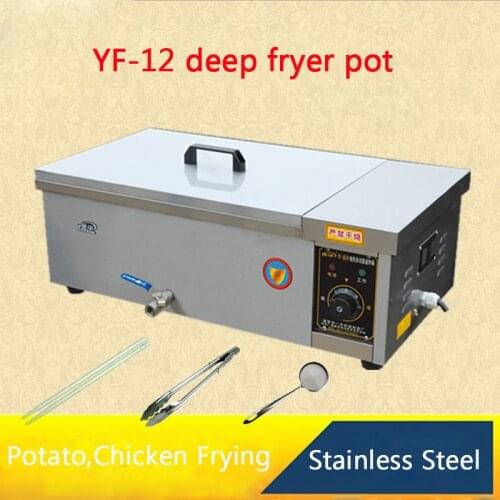 YF-12 Multi-function deep fryer pot,Commercial Household Fried furnace For Potato,Chicken,dough sticks Frying Machine