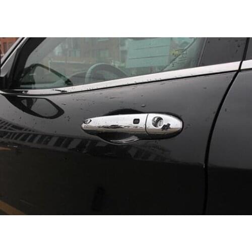 ABS Plastic Car door protector Handle Decoration panel frame cover trim for Jeep Compass 2017 2018 Car Accessories