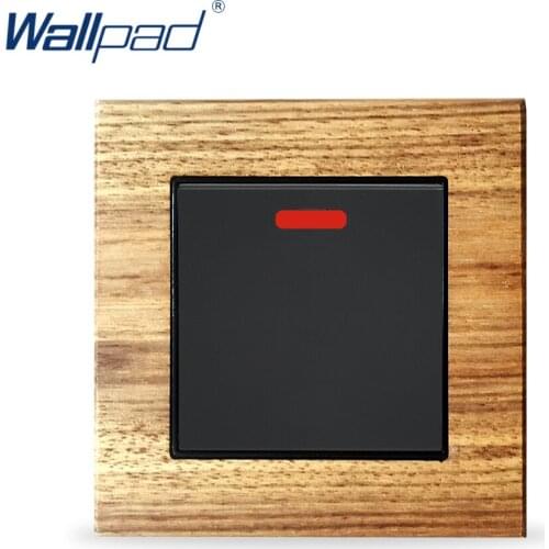 20A Water Heater Switch Wallpad Luxury Wooden Panel Wall Switches