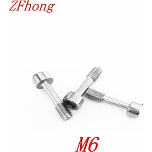 30pcs/lot M6*8/10/12/16/20/25/30 hex socket cap head screws with waisted shank Captive screws