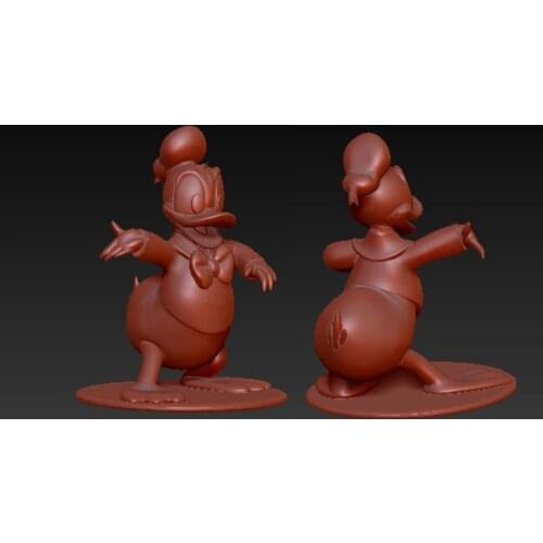 3d model for cnc machine 3d printer in STL file format - Donald Duck