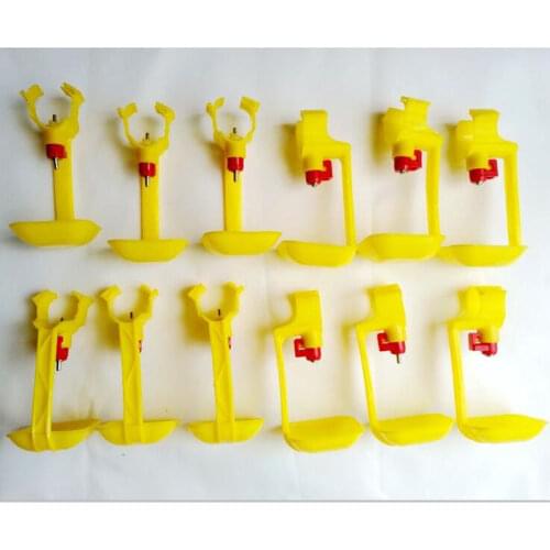 50pcs/lot Chicken Quail Poultry Water Nipple Drip Cup Sets Feeder Drinker