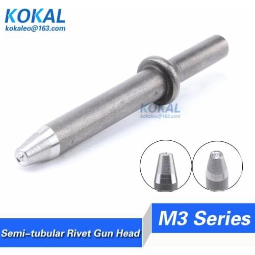 [BKX-M3] Free Shipping 3MM Semi-tubular Rivet Gun Head new design M3 tubular rivet clincher