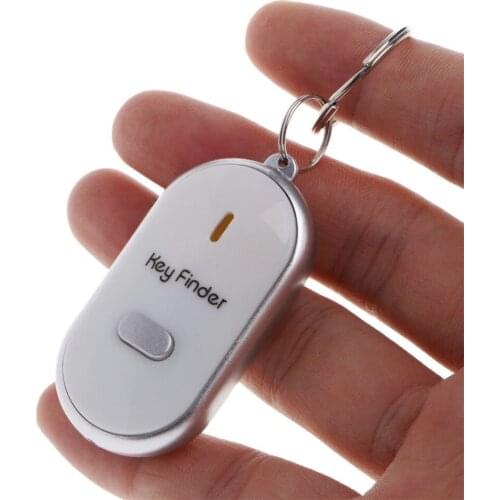 Colorful LED Key Finder Locator Find Lost Keys Flashing Alarming Whistle Beep Sound Control #244273