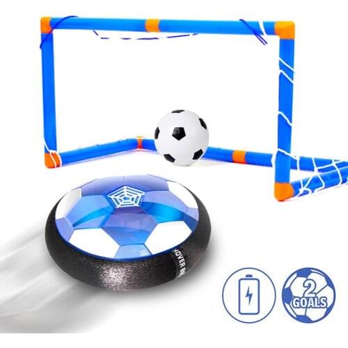 Football Kids Toys Hover Soccer Ball Set Rechargeable With LED Light Goal For Indoor Playing Sports Toys For Children