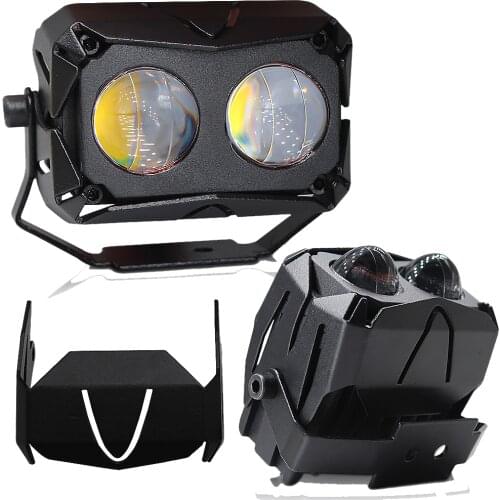 Double Colors Projector Bi LED Lens Headlight high low beam white Yellow white 60W for 4x4 Off road Car Fog lights Motorcycle