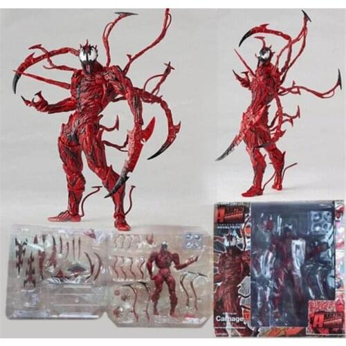 Marvel Anime Figure Carnage Red Venom PVC Figurine Cletus Kasady Spider Man Figma Juguetes Collectible Toys Kids Gift Brinquedos