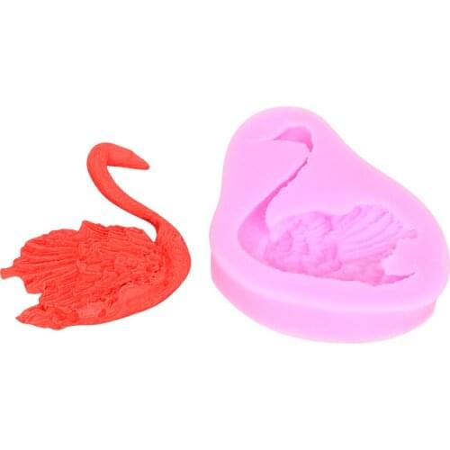 DIY Cake Chocolate Mould Swan Shape Mold Bakeware Silicone Baking Decoration Ice Cake Making Tool