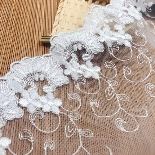 Exquisite Polyester Silk Gauze Embroidery Lace Clothing Accessories Jewelry Handmade Diy Water Soluble Home Furnishing
