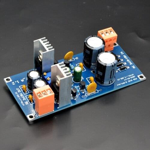 DIY KIT Discrete analog adjustable regulated power supply board kit dual output