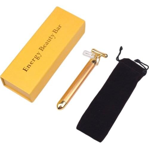 Waterproof Beauty Bar Massager T-Shape Head Facial Skin Tightening Firming Anti-Ageing Wrinkle Eye Bag Remover