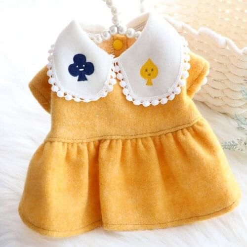 Cute Dog Dress Winter Princess Cat Dress Cat Skirt Puppy Clothes Cute Pet Costume Dress for Wedding Party Chihuahua Yorkie Teddy
