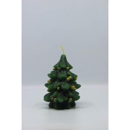Original Gold Christmas Pine Tree Candle candles and scents свечи и ароматы velas y aromas