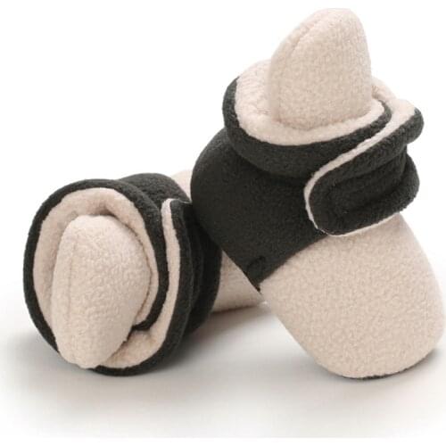 Autumn Winter Newborn Baby Boy Girl Crib Warm Toddler Winter Shoes Soft Bottom Frist Walking Shoes 0-18M