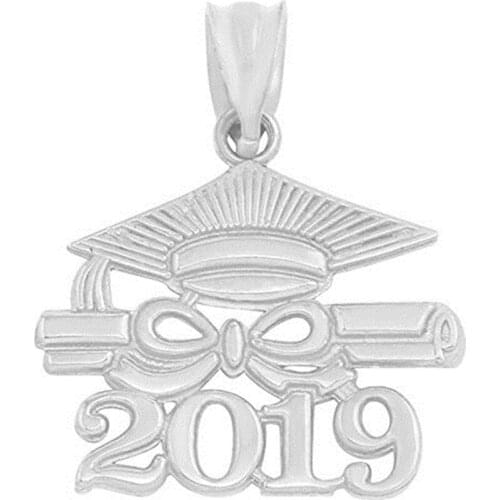 Back To School Class Memorable Anniversary Jewelry Bachelor Cap Diploma Class Of 2019 Graduate Charms Pendants With Bail For DIY