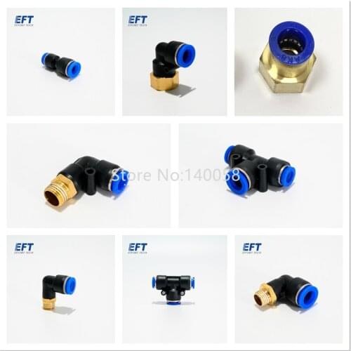 EFT agricultural crop protection drone pneumatic connector/adapter/T-shaped tee/L-shaped elbow 6Mm 8Mm 10Mm 12Mm