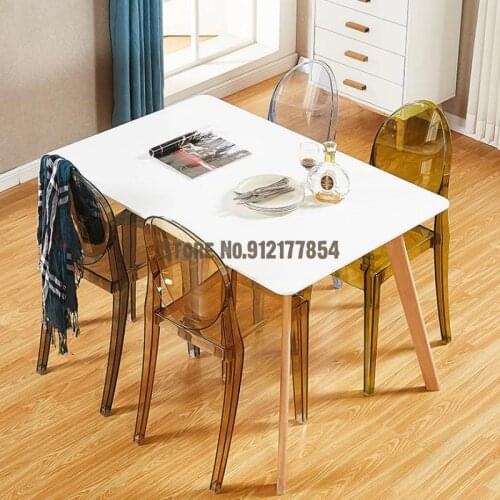 Transparent Chair Nordic Plastic Crystal Chair Non-glass Hotel Net Red Makeup Ghost Chair Devil Chair Pc Dining Chair