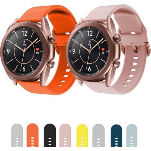 Straps For Samsung Galaxy Watch 3 41MM Soft Silicone Replacement wrist Bracelet For Galaxy Watch 3 45MM Wristband Accessories