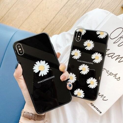 Ultra-thin Silicone Phone Case For Samsung Galaxy S20 Plus Ultra Note 9 10 20 Plus Ultra Soft Cover Daisy mobile phone case