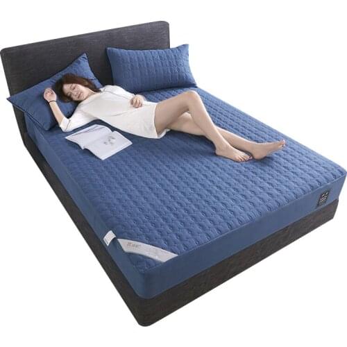 Zipper Waterproof Mattress Cover Quilted Mattress Protector Waterproof Mattress Topper For Bed Anti-mite Mattress Cover