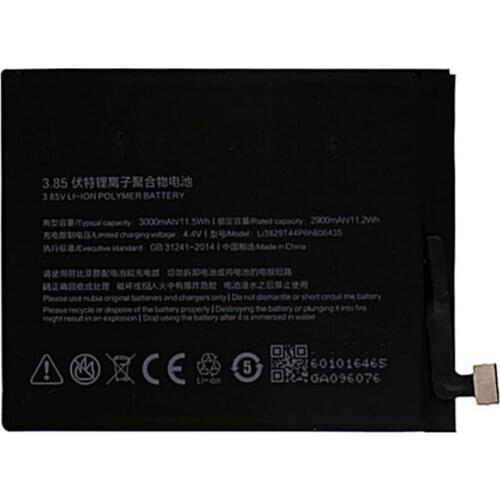 High quality Replacement Battery Authentic For ZTE Nubia Z11 NX531J Li3829T44P6h806435 3000mAh Smartphon