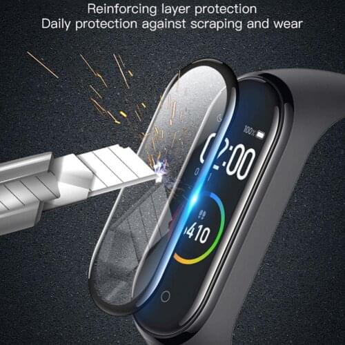 Protective Film Anti-scratch Explosion-proof Anti-fingerprint Transparent Smart Bracelet Protective Film f0or Xiaomi Mi Band 4