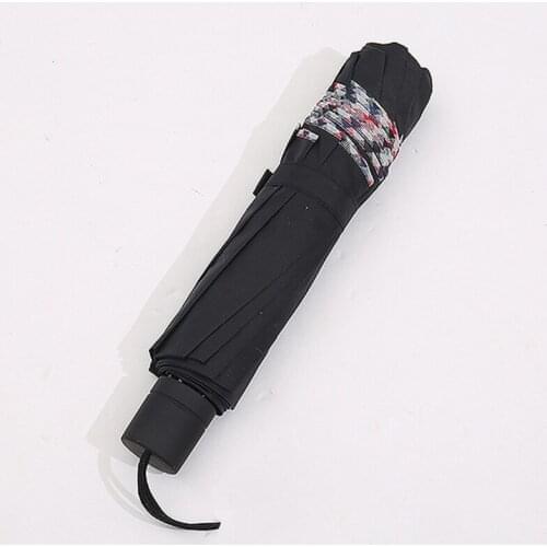 125cm oversized Reverse women rain umbrella 10 K reinforcement double people three folding men business advertising umbrella