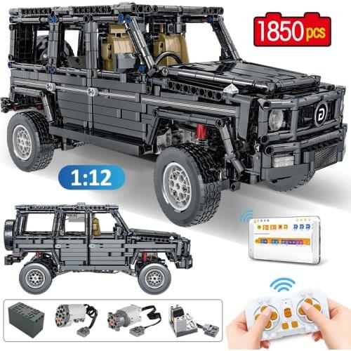 1850pcs SUV Off-road Technical RC/non-RC Racing Car Building Blocks Remote Control Vehicle Educational Bricks Toys For Boys