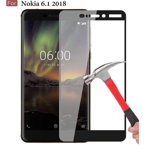 2pcs Protective Glass For Nokia 6.1 2018 Screen Protector Tempered Glass For Nokia 6/6.1 2018 TA-1068 TA-1050 TA-1043 9H