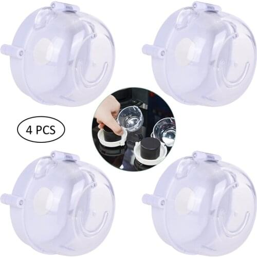New Hot 4Pcs/Set Child Safegaurd Lock Kitchen Cooker Gas Oven Stove Knob Cover Guard Shield Kitchen Switch Control Cookware Part