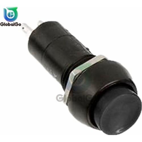 5PCS/10PCS 12mm Black Push Button Switch PBS-11B Touch Micro Switch 250V/3A Self-reset Non-self-locking Essential For Home Life