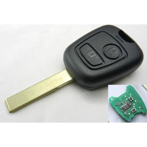 Brand New 2 Buttons Remote Key For Peugeot 307 with ID46 Transponder Chip 433 mhz With Groove