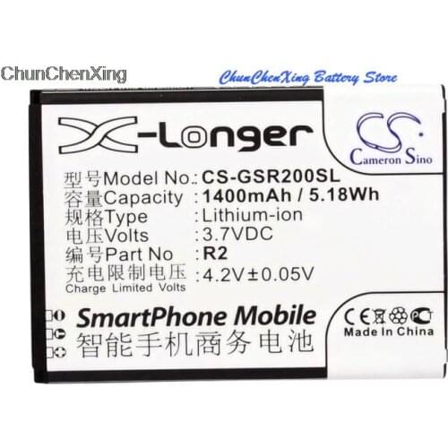 Cameron Sino 1400mAh Battery for GSmart R2, Roma R2