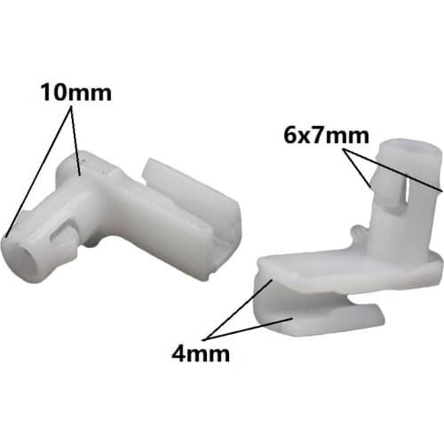 Auto Vehicle Connector Fixed Door Linkage Hook Lock Rod Core Peg Clips Nylon