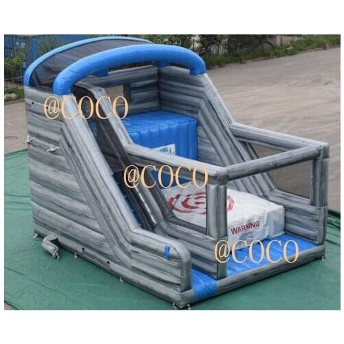 Free air ship to door, 2019 popular inflatable Jump Off, inflatable Cliff Jump game, commercial infltable climb and jump slip