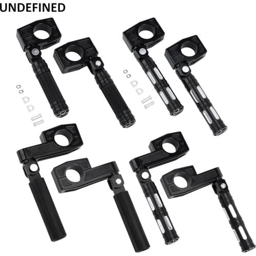 32mm Highway Pegs Black Engine Guard Foot Pegs Rests Crash Bar Mount Clamps for Harley Touring Road King Sportster 883 Cruiser