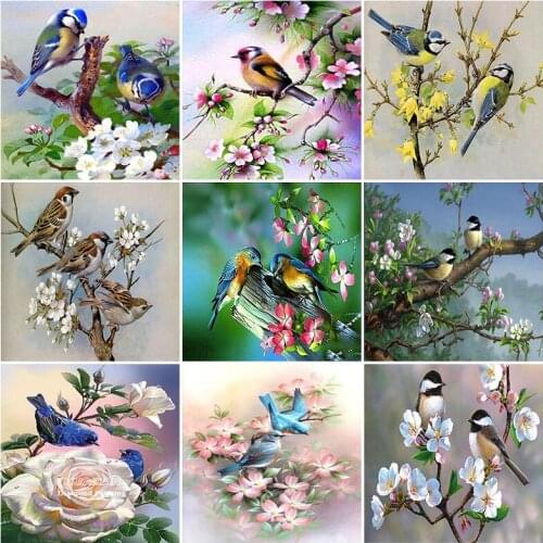 DIY Photo Custom 5d Diamond Painting Animal Bird Diamond Embroidery Full Drill Square Picture Of Rhinestones Home Decoration