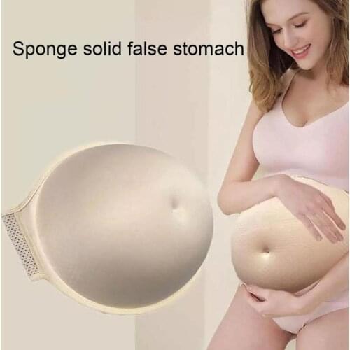 Artificial Baby Tummy Belly Fake Pregnancy Pregnant Bump Sponge Belly Pregnant Belly Style Suitable for Man and Women Actors
