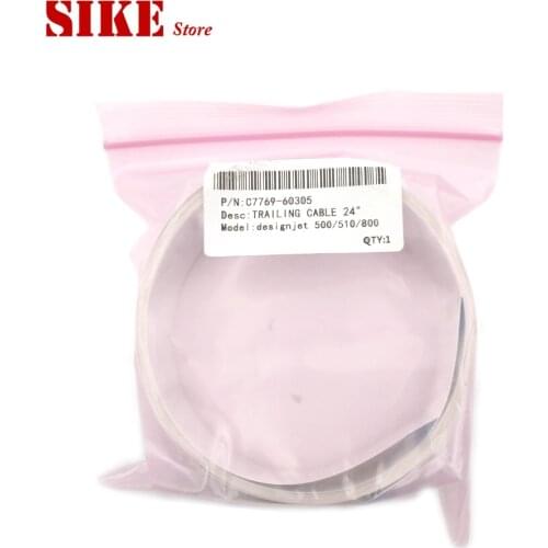 C7769-60305 Flat Trailing Data Cable 24" A1 for HP DesignJet 500 500PS 510 800 800PS 510 Trailing Cable 24 inch