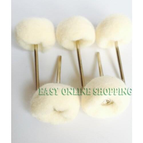 Quality Items 20Pcs Fine Wool Polishing Buffing Wheels 2.35mm Fits Rotary Tools Dentist Products